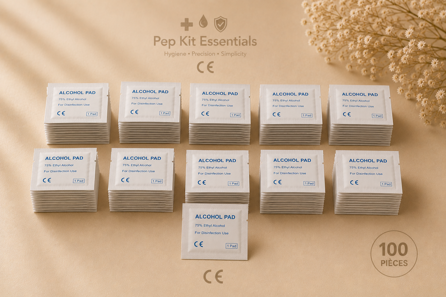 Pads alcoolisés stériles