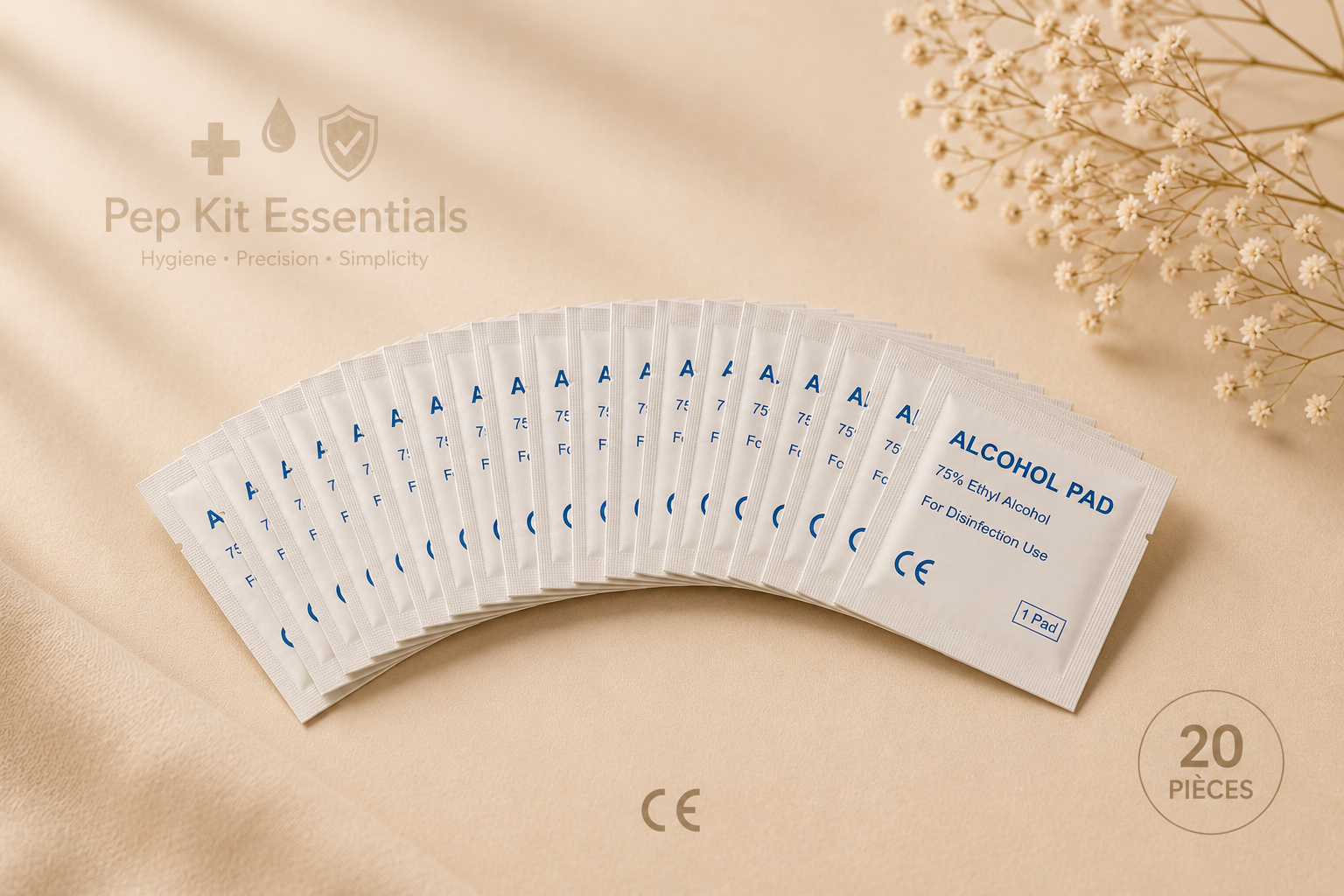 Pads alcoolisés stériles