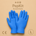 Gants nitrile non poudrés – (Sans latex) à la paire