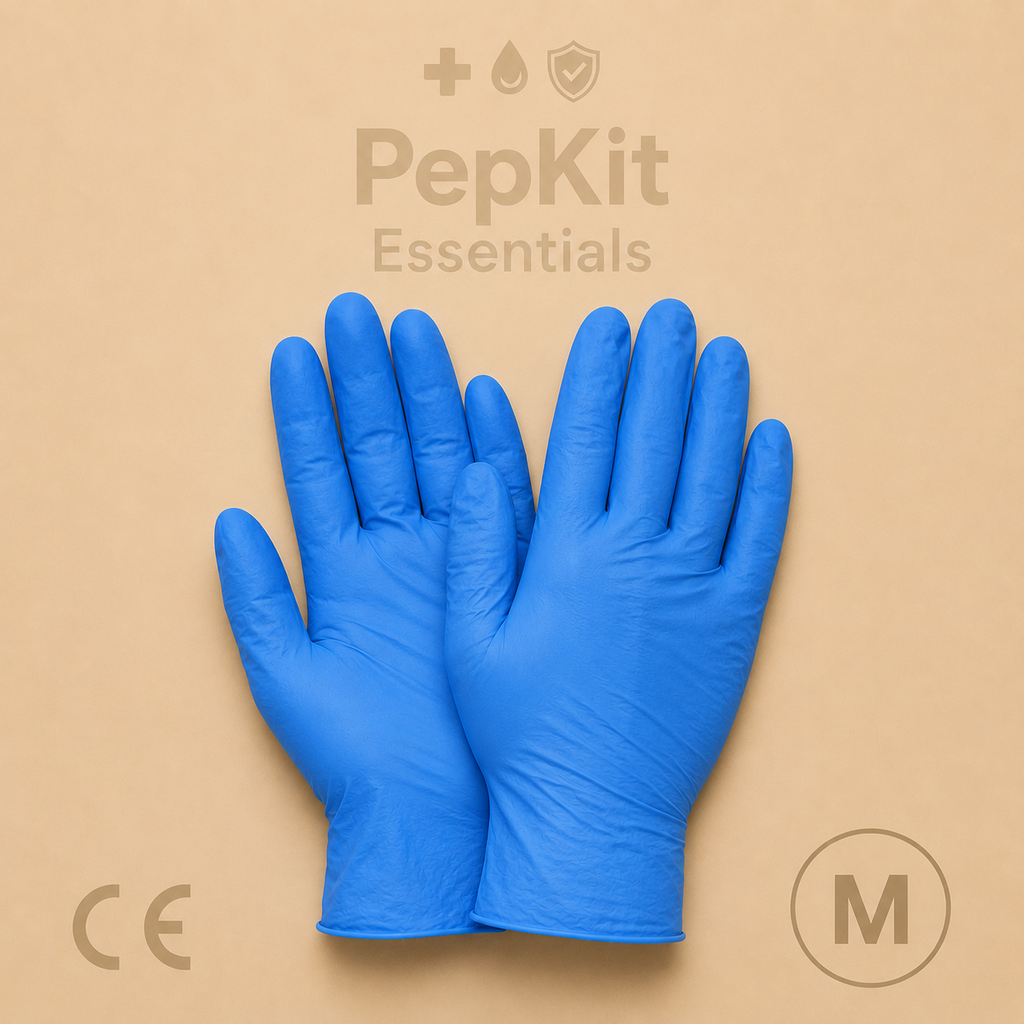 Gants nitrile non poudrés –(Sans latex) à la paire